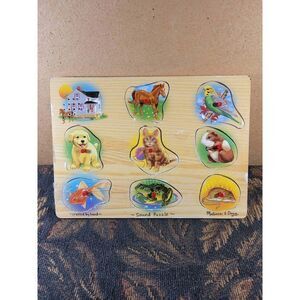 Melissa & Doug Animals Sound Wood Puzzle